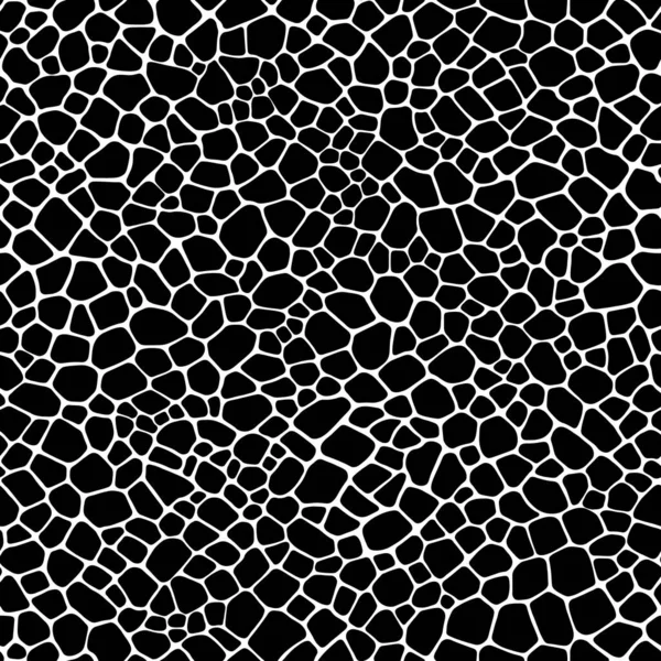 Krokodilhaut Nahtlos Muster Reptilien Print Tierhaut Raubtierflecken Abstrakte Muster Linienhintergrund — Stockvektor