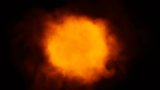 Fumée Particulaire Nuages Vortex Explosion Fumée Abstraite Mouvement Circulaire Spot — Video