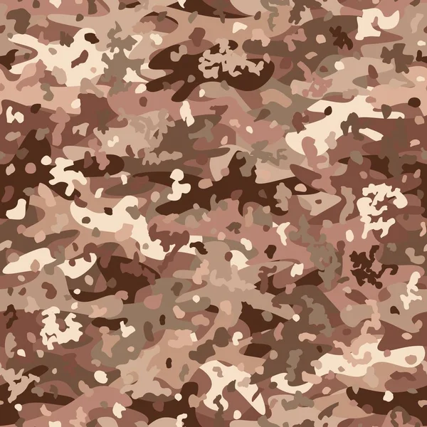 Texture Military Desert Sand Camouflage Seamless Pattern Abstract Army Hunting — Vetor de Stock