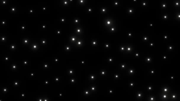 Прекрасний Абстрактний Рідкокристалічний Монохромний Фон Частинок Темна Нічна Феєрверкова Тема — стокове відео