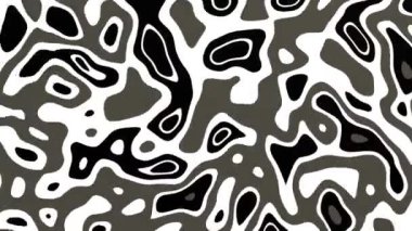 Gümüş Sıvı Dalgalı Su Sıvısı 'nın Soyut Arkaplanı. Demir Eritme Endüstrisi 3D Render Arkaplanı. Gri Krom Beyaz Metal Taşıyıcı Yüzey. 4K Kusursuz Canlandırma Döngüsü