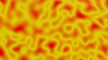 Soyut ısı arka plan animasyonu. Renkli çizgilerin termal görüntüleme efekti şekillerini değiştiriyor. Güneşin 3D animasyonu, bir yıldızda güneş patlamaları, plazma hareketi, yakın görüş. Güneş atmosferi