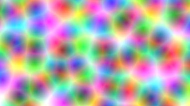 Spektral yanardöner neon, mor, mavi, pembe ışınlar, ışık sızıntıları, yansımalar, parlaklık, parlak renkler. Soyut duman arka planında tekrarlanan hareketler. Görsel Psikedelik soyut sanat