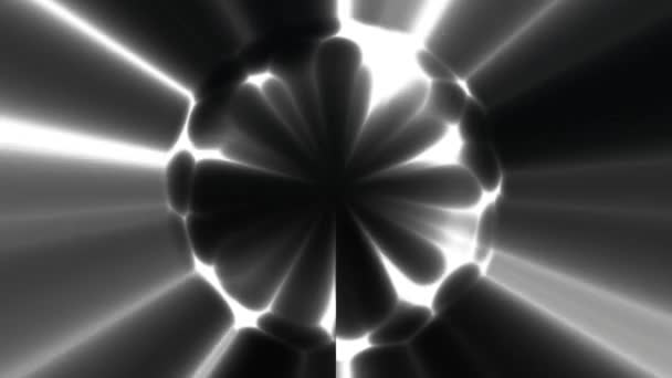 Летит Через Абстрактный Вращающийся Хроматический Туннель Зацикленный Геометрический Туннель Абстрактная — стоковое видео