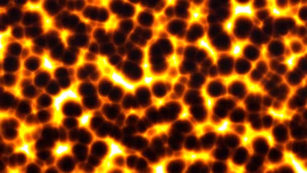 抽象溶岩モーションテクスチャ 火災爆発背景ループ抽象的な火熱爆発のアニメーション 液体背景効果について 明るく輝く流体運動ヒートバックグラウンドアニメーション — ストック動画