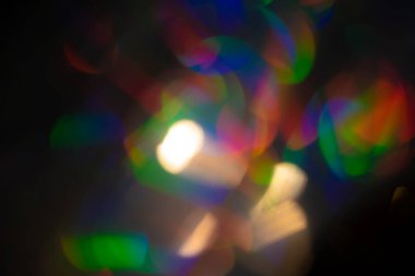 Çok renkli gökkuşağı büyük bokeh efekti arkaplanı