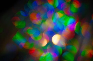 Çok renkli gökkuşağı büyük bokeh efekti arkaplanı