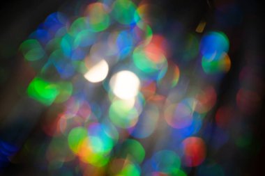 Çok renkli gökkuşağı büyük bokeh efekti arkaplanı