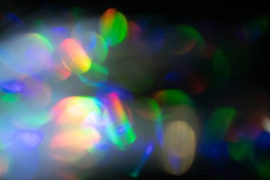 Çok renkli gökkuşağı büyük bokeh efekti arkaplanı