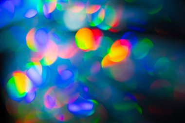 Çok renkli gökkuşağı büyük bokeh efekti arkaplanı