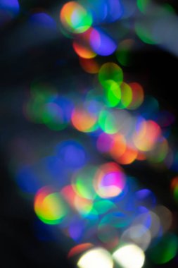 Çok renkli gökkuşağı büyük bokeh efekti arkaplanı