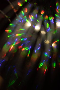 Çok renkli gökkuşağı büyük bokeh efekti arkaplanı