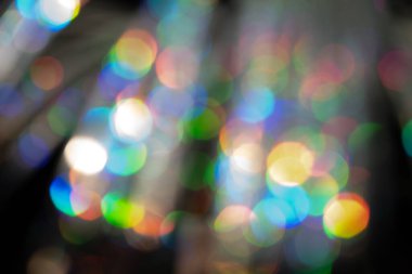 Çok renkli gökkuşağı büyük bokeh efekti arkaplanı