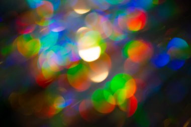 Çok renkli gökkuşağı büyük bokeh efekti arkaplanı