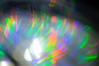 Çok renkli gökkuşağı büyük bokeh efekti arkaplanı