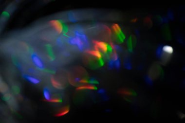 Çok renkli gökkuşağı büyük bokeh efekti arkaplanı