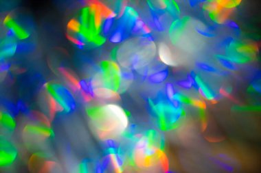 Çok renkli gökkuşağı büyük bokeh efekti arkaplanı