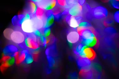 Çok renkli gökkuşağı büyük bokeh efekti arkaplanı