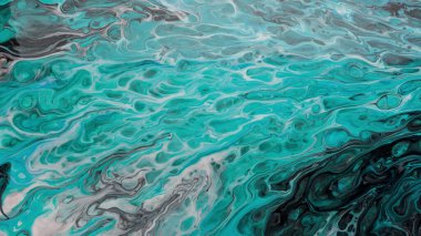 Sıvı akrilik sanatın soyut dokusu. Resmin bir parçası.