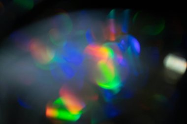 Çok renkli gökkuşağı büyük bokeh efekti arkaplanı