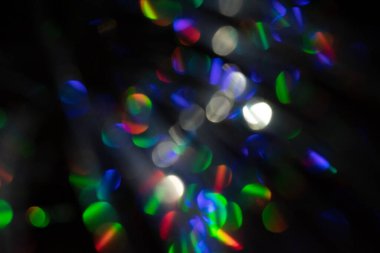 Çok renkli gökkuşağı büyük bokeh efekti arkaplanı