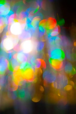 Çok renkli gökkuşağı büyük bokeh efekti arkaplanı