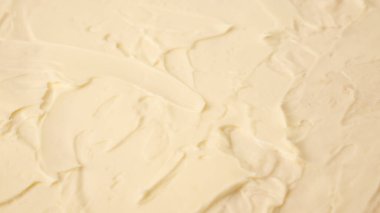 Arka plan olarak lezzetli ev yapımı tereyağı dokusu, üst görünüm