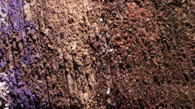 Düz fırça darbesi. Beyaz arka planda izole edilmiş kozmetik güzellik ürünü örneği olarak kırık parlak göz farları