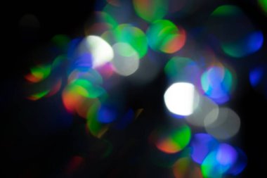 Çok renkli gökkuşağı büyük bokeh efekti arkaplanı