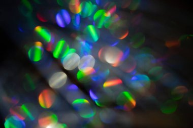 Çok renkli gökkuşağı büyük bokeh efekti arkaplanı