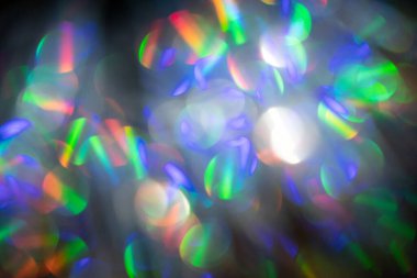 Çok renkli gökkuşağı büyük bokeh efekti arkaplanı