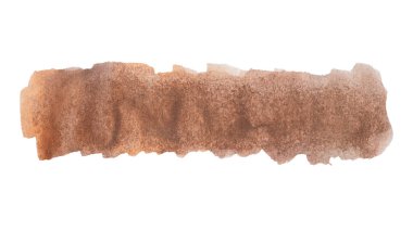 Mocha Mousse 'un 2025 yılındaki renginde suluboya fırça darbeleri. Zarif, sıcak kahverengi tonu olan el yapımı bir şablon. Moda grafik kaynağı oluşturmak için mükemmel