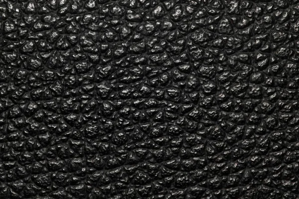 Ciemny Czarny Wyboisty Teksturowany Obraz Tła Pasemkami Skóra Surowa Lub — Zdjęcie stockowe