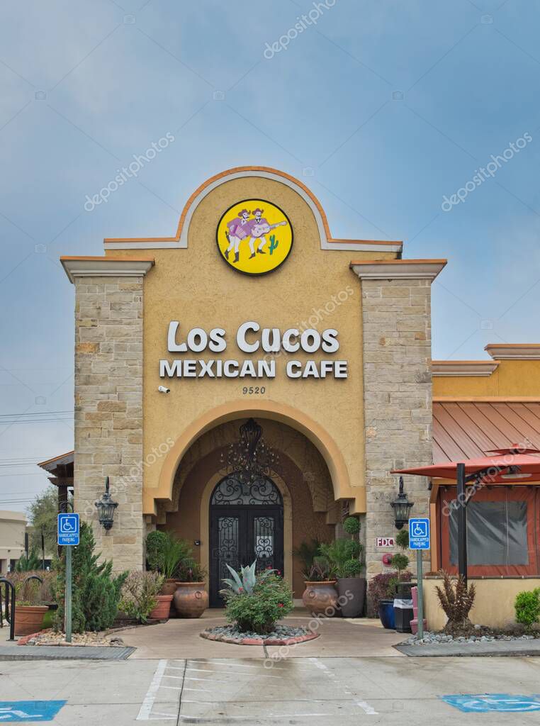 Houston, Texas USA 02262023 Los Cucos Mexican Café storefront