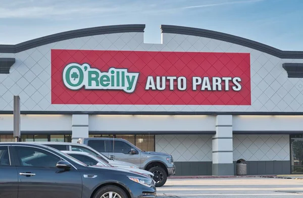 Houston Texas Verenigde Staten 2023 Reilly Auto Parts Storefront Exterieur — Stockfoto