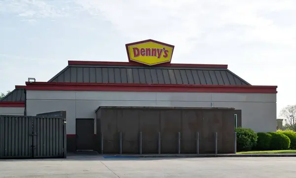 stock image Houston, Texas USA 04-07-2024: Dennys restaurant exterior company business storefront.