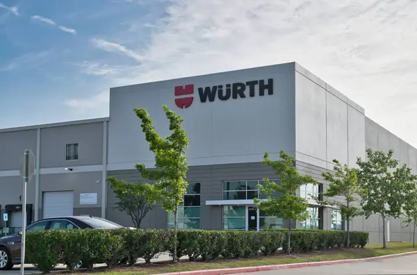 stock image Houston, Texas USA 04-07-2024: Wurth company warehouse office building exterior automotive products.