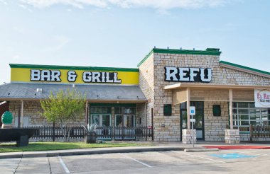 Houston, Teksas Amerika Birleşik Devletleri 04-07-2024: El Refu Meksika Restoran iş dünyası dışavurumları.