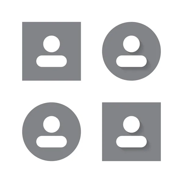 Типовий Вектор Піктограм Профілю Аватаря Символ Фотографії Користувача Соціальних Мереж — стоковий вектор