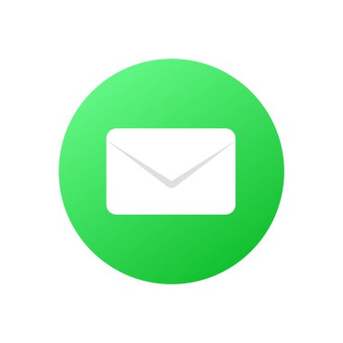 Web ya da mobil uygulama için e- posta, ileti zarfı simgesi vektörü