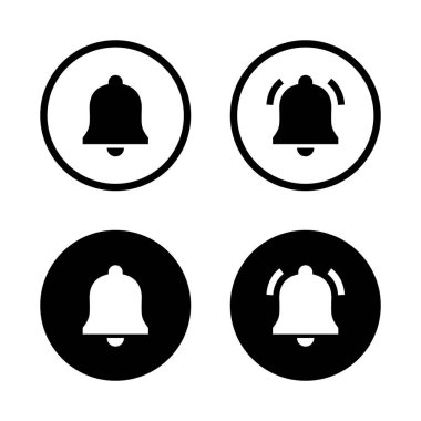 Ringing bell, alarm icon vector. Notification alert sign symbol