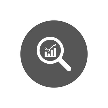 Analysis, analytic, statistic icon vector in trendy style