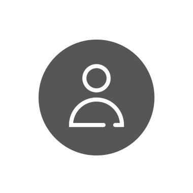 Avatar profile line icon vector. Social media user concept