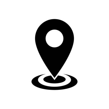 Moda biçiminde konum, adres konum simgesi vektörü