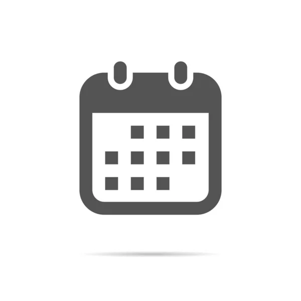 Calendario Icona Della Data Vettoriale Stile Trendy — Vettoriale Stock