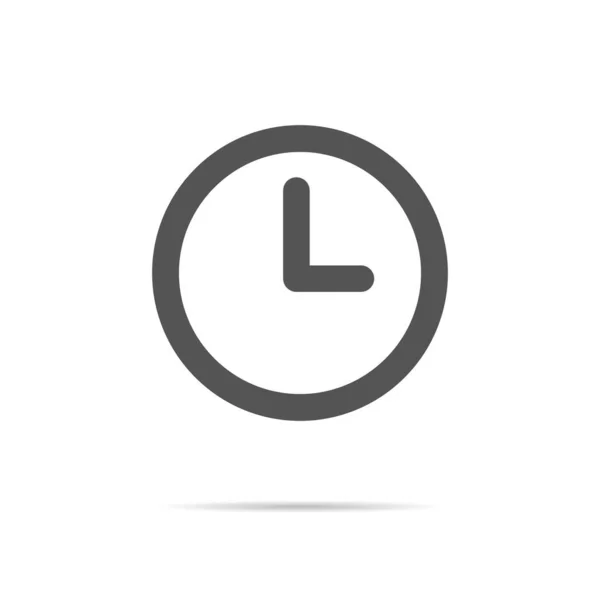 Relógio Vetor Ícone Tempo Estilo Moderno — Vetor de Stock