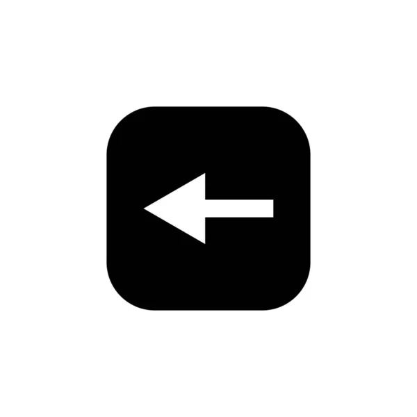 Pfeil Icon Vektor Auf Quadratischem Hintergrund Isoliert — Stockvektor