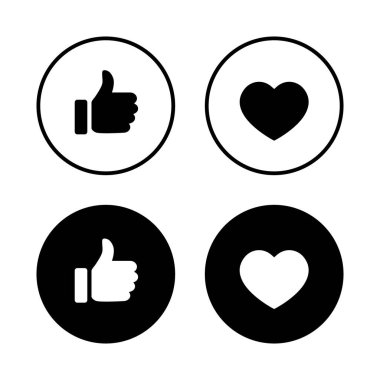 Simge vektörü gibi. Sosyal medya duygu simgesi kavramı