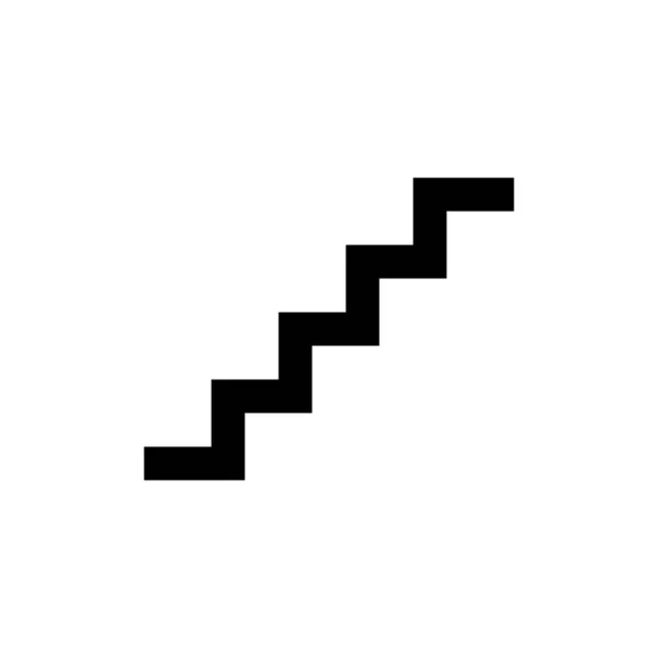 Vecteur Icône Escalier Isolé Sur Fond Blanc Concept Échelle — Image vectorielle