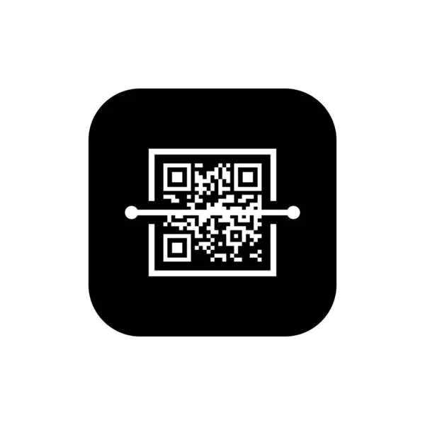 Stock vector Scan QR code icon vector isolated on a square background